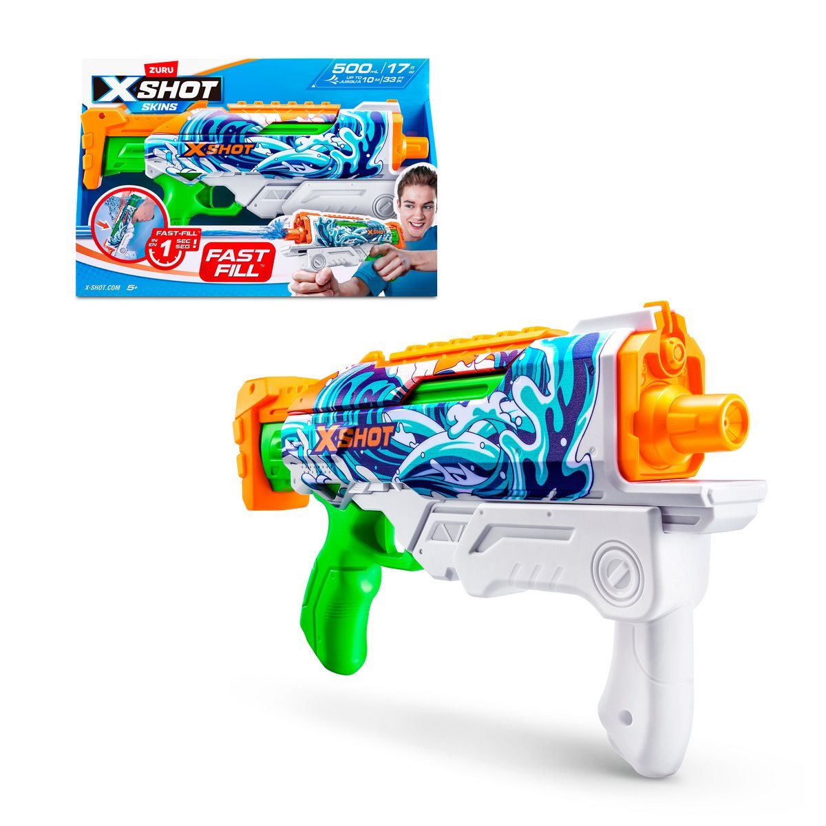 Lanza Agua Skins X-Shot - Waves